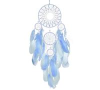 Pruojhw Atrapasueños,Atrapasueños Grandes | Arte decorativo del ornamento,Atrapasueños de plumas de cinco anillos de la suerte, decoración para colgar en la pared para la sala de estar del dormitorio