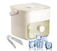 Pruojhw Bandejas Para Hielo Para Congelador Con Tapa,Fabricador De Hielo Cubierto Para Congelador | Herramientas De Fácil Extracción Para Preparar Bebidas Frías De Zumo Cócteles Y Café