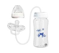 Pruojhw Biberones para Leche Materna | Dosificador Ajustable a Prueba de Fugas - Biberones Portátiles Para Leche Materna - Para Niños Y Niñas, Uso En Casa, Guardería, Día De Campo, Excursiones