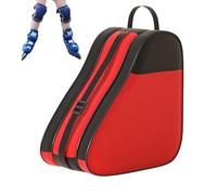 Pruojhw Bolsa para patines de hielo,Bolsa de ruedas de 3 capas con correa ajustable, mochila transpirable para equipos al aire libre casco zapatos esquí - equipo deporte al aire libre zapatos invierno