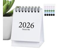 Pruojhw Calendario de colocación: de enero de 2026 a julio de 2027, planificador diario - calendario permanente para el escritorio para el hogar, lugar de trabajo, residencia de estudiantes