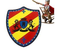Pruojhw Cartel de tela, escudo de juguete, armas medievales de tapicería para niños, varios disfraces de combate, para niñas, regalos de eventos