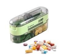 Pruojhw Cortador y divisor de píldoras | Accesorios de corte de medicamentos ajustables - Divisor de tabletas de viaje - para personas mayores, pacientes, cuidadores, viajes, oficina, planificación