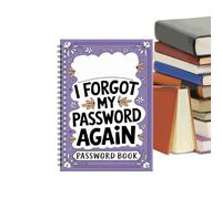 Pruojhw Cuaderno Espiral para Contraseñas - Cuaderno de gestión de cuentas de tapa dura y | Registro de contraseñas de Internet | para viajes diarios Agenda Casa Viaje Escuela Sala