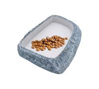 Pruojhw Cuenco para Agua de dragón Barbudo, Cuenco de Agua para Tortugas, Comida para Reptiles, terrario | de Esquina Plano naturalista para Dragones barbudos, podadores de árboles