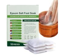Pruojhw De Baño De Pies | Sal De Limpieza Calmante Para Pies - Remojo Spa Para El | Para Mujeres Hombres Spa Baño Ducha Rutina Diaria Entrenamiento