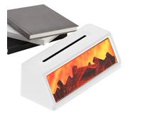 Pruojhw Difusor de Aceites Esenciales, Difusor de Aromaterapia Retro | Humidificador de Aire Forma Estufa de Carbón con Iluminación LED 7 Colores - Para Oficina Sala Dormitorio Baño Mesa