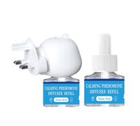 Pruojhw - Difusor de feromonas calmantes para Perros, Tratamiento antiestrés de separación para Cachorros, difusor de feromonas calmantes Naturales para Perros con Cobertura extendida para Interiores