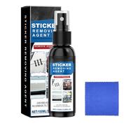 Pruojhw Eliminador de pegamento para coche, pulverizador versátil sin arañazos, 100 ml, líquido para eliminar restos de pegamento, para camiones, automóviles, vehículos, SUV, salpicadero, ventana