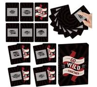 Pruojhw Juego de Cartas para Parejas, 46 Piezas, Juego romántico portátil para Ocio, íntimo Divertido, Tarjetas para Noche en Amantes, para casa, Viaje, Camping, San Valentín y