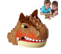 Pruojhw Juego de mordida, juguetes para dientes, juego de juguetes para dientes de dinosaurio - Juego de dentista Juguetes Diversión para morder dinosaurios complicados - Juguete interactivo de