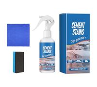 Pruojhw Limpiador y disolvente de hormigón, 100 ml, limpiador de larga duración, disolvente de cemento para coches, para remolques, caravanas, camiones, coches, pickups, calzadas y terrazas