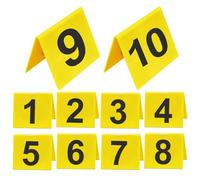 Pruojhw Marcadores De Escena Del Crimen,Números para Escena del Crimen | Accesorios Acrílicos para Fiesta de Halloween Juego De Encuesta Festival Murder Relleno Digital 10 Piezas