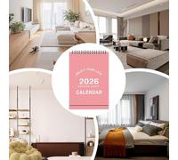 Pruojhw Mini Calendario de Escritorio 2026,Planificador De Enero 2026 A Junio 2027 | Calendario Planificador De 18 Meses,para la Familia y los Amigos y los Profesores y el Hogar y el Interior y la
