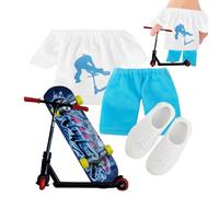 Pruojhw MiniFinger-Skateboard-Set,Fingertip Movement Scooter mit Fingerschuhhose - Mini-Skateboards, Fingerspielzeug, Finger-Skater-Geschenke für Kinder