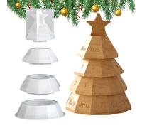 Pruojhw Molde De Silicona De Navidad | Fabricación De Decoraciones Reutilizables,Organizador De Silicona En Forma De Árbol De Navidad | Para Adultos Familia Casa Escuela Clase Y Fiesta