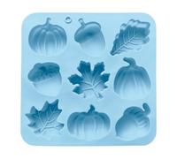 Pruojhw Moldes De Silicona Para Hornear, 9 Cavidades Moldes De Pastel Otoño De Silicona - Para Artesanía Dulce Decoraciones Otoñales Halloween