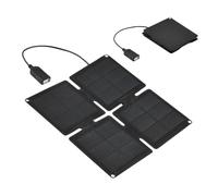 Pruojhw Panel Solar Portátil - Toma de Energía Solar | Accesorios de Camping plebiscitados Multifuncionales de Alta Eficiencia para Alimentar Teléfonos, Ventiladores y Cámaras