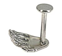 Pruojhw Pendientes De Halloween Para Mujer - Anillos de Labio Roscados Internos para Halloween - Accesorios Góticos en Forma de Mano para Mujeres y Jóvenes Pendientes de Estudio Uso Diario Hogar