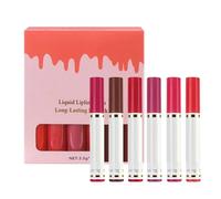 Pruojhw Perfilador De Labios De Tinte - 6 Piezas Producto De Maquillaje Antimanchas - Color De Labios Portátil - Para Mujeres Novias Estudiantes Rutina Diaria Fiestas Boda Eventos Especiales Noche De