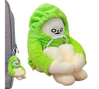 Pruojhw Plátano Relleno | Muñeco de plátano de Peluche extraño de 7 Pulgadas para Hombre | Adorable Regalo de Fiesta de cumpleaños para niños y Adultos, Colgante Colgante para Bolsas