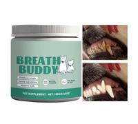 Pruojhw Polvo Limpiador para Perros,100g Eliminador De Mal Aliento - Limpieza De Mascotas - para Después De Comer, Hora De Dormir, Rutina De Aseo, Cuidado Diario De Cachorros, Hogar Y Viaje