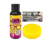 Pruojhw - Renovador de arañazos para vidrio, loción de 30 ml con esponja para eliminar arañazos | Kit de cuidado Espejos - para coche, parabrisas, faros, escudos, espejo retro y lentes