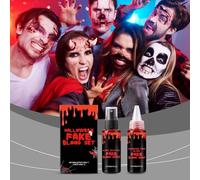 Pruojhw Sangre Falsa En Spray - Maquillaje Halloween Cosplay Spray Sangre Vampiro Kit | Pintura Corporal Hombre Mujer Adultos Ropa Zombie Broma Disfraz Fotografía Escenario