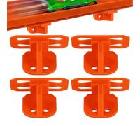Pruojhw - Soporte de pared de forma única, 4 soportes colgantes para expositor, montaje en pared de una sola vía | para vehículos juguetes camiones casa dormitorio