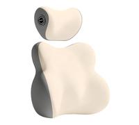 Pruojhw - Soporte lumbar para asiento de coche, accesorios de espuma de memoria ergonómica y transpirable, cojín de apoyo para el traslado diario de oficina, hogar, camiones vehículos