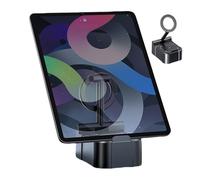 Pruojhw Soporte para teléfono móvil para escritorio, soporte magnético para teléfono móvil con altavoz inalámbrico, accesorio de escritorio, práctico gadget multifuncional para el día del padre