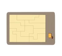 Pruojhw Tangram - Juguetes Educativos Geométricos de Madera,Puzzle de Tangram para Emparejar,para Tiempo Familiar Diario, Desarrollo Mental, Niños, Adultos, Oficinas, Social y Aula Escolar