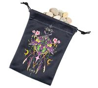 Pruojhw Tarot | Organizador de almacenamiento portátil | Almacenamiento para cartas del tarot y dados,para oráculo accesorios altar joyas y rituales