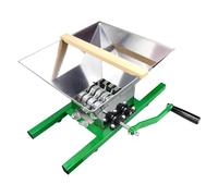 Pruojhw Trituradora De Frutas Manual - Trituradora De Acero Inoxidable Con Embudo De Gran Tamaño De 7 Litros | Trituradora Manual De Uvas Bayas Y Frutas Para Vino | Para Uvas Bayas Peras Melocotones