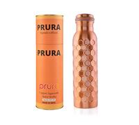 PRURA Botella de agua de cobre a prueba de fugas, recipiente ayurvédico de cobre puro