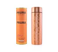 PRURA Botella de agua de cobre, recipiente de cobre puro ayurvédico sin fugas