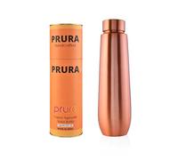 PRURA Botella de agua de cobre, un recipiente de cobre puro ayurvédico a prueba de fugas