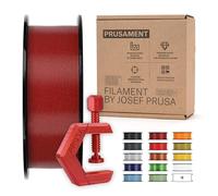 Prusament Carmine Rojo Transparente, PETG Filamento 1,75 mm 1 kg Bobina (2,2 libras), Tolerancia de Diámetro +/- 0,02 mm