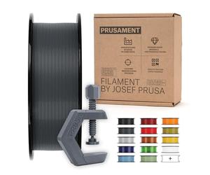 Prusament Filamento PETG de Prusa, gris antracita, 1,75 mm, bobina de 1 kg (2,2 libras), tolerancia de diámetro +/- 0,02 mm