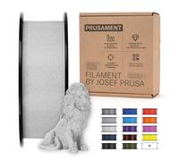 Prusament Filamento PLA gris mármol para impresora 3D, 1,75 mm, bobina de 1 kg, alta precisión ± 0,02 mm, cuerdas bajas, fuerte unión en capas, sin enredos, ideal para principiantes y