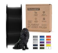 Prusament PLA Jet Black 1 kg Spool (2,2 lbs), filamento 1,75 mm, diámetro tolerancia +/- 0,02 mm