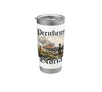 Prusia T | Batalla de Hohenfriedberg | infantería prusiana Vaso térmico de acero inoxidable de doble pared