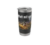 Prusia T | Batalla de Hohenfriedberg | infantería prusiana Vaso térmico de acero inoxidable de doble pared