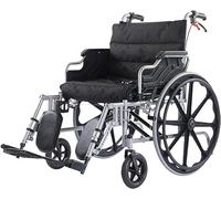 PRUTUHEO Silla de Ruedas para Adultos con Aumento de Ancho, Silla de Ruedas portátil Plegable para Personas Mayores y obesas con discapacidad