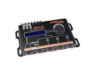 PRV AUDIO Procesador de audio digital DSP 2.4X Crossover y ecualizador digital de 4 canales de señal digital completa DSP con relé remoto secuenciador