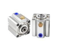 PRXFRWOW 1 Uds SSA20 25 32 Cilindro de Aire neumático Compacto de Simple Efecto 5/10/20/30/40/50mm(Stroke 40mm,SSA32 (Bore 32mm))