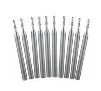 PRXFRWOW 10 Piezas/Lote de Fresas de Punta esférica de 3,175, 1,5 y 6 mm, Brocas CNC de Punta esférica de 2 Flautas, Brocas CNC utilizadas for Corte y Grabado