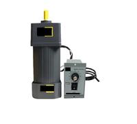 PRXFRWOW Motor asíncrono 6IK140RGN-AF Motor de Engranajes monofásico de 140 W 110 V CA con regulador de Velocidad Motor asíncrono de Alto par de Velocidad Ajustable(0-45RPM)