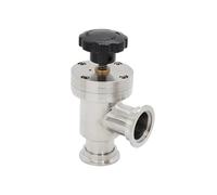 PRXFRWOW Válvula deflectora de vacío Manual de Acero Inoxidable KF-16 KF-25 KF-40 KF-50 Válvula de vacío Kf Válvula Angular(KF-40 Y)
