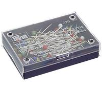 Prym 029129-1 Agujas con Cabeza De Vidrio, Metal, Multicolor, 5.7 x 4 x 1.5 cm